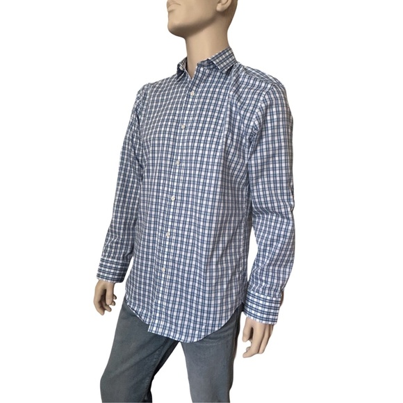 J Crew Performance Slim Fit Shirt Dress Re-imagined Long Sleeve Windowpane Plaid - Picture 5 of 14